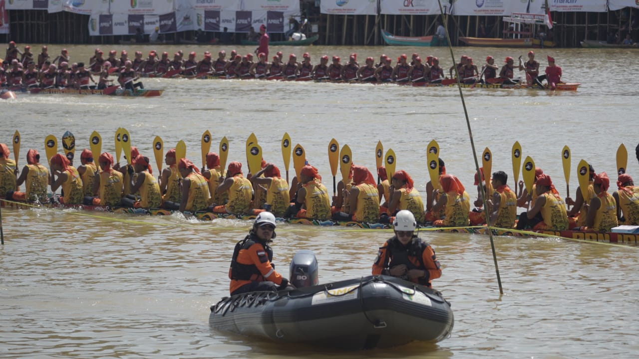 DMC Dompet Dhuafa Jadi Tim Rescue di Festival Budaya Pacu Jalur Riau 2025